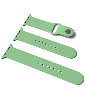 Силіконовий ремінець для Apple Watch Sport Band 42/44 (S / M & M / L) 3pcs М'ятний / Mint