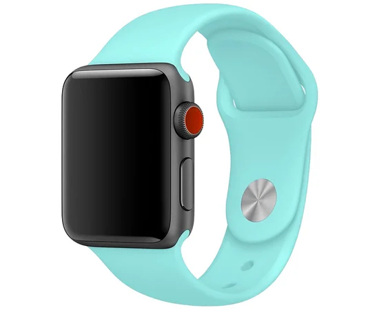 Силиконовый ремешок для Apple watch 38mm / 40mm Бирюзовый / Marine Green