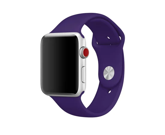Силиконовый ремешок для Apple watch 38mm / 40mm Фиолетовый / Ultra Violet