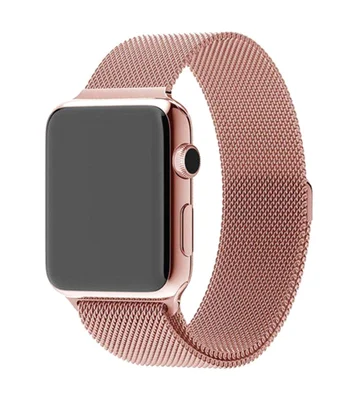 Ремешок Milanese Loop Design для Apple watch 38mm / 40mm rose_gold