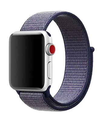 Ремінець Nylon для Apple watch 38mm / 40mm Синій / Midnight blue