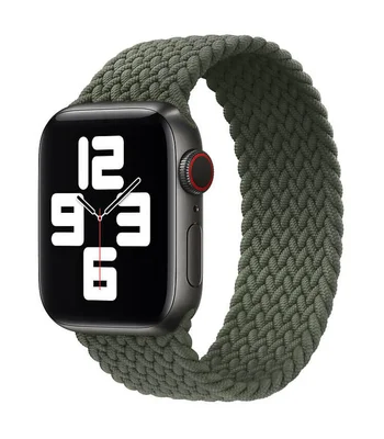 Ремешок Braided Solo Loop (AAA) для Apple watch 42mm/44mm 145mm Зеленый
