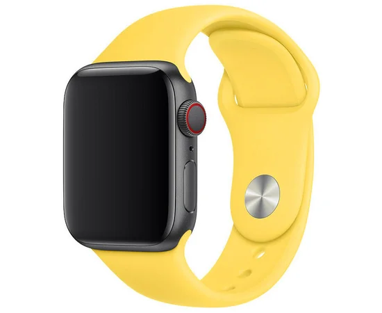 Силиконовый ремешок для Apple watch 38mm / 40mm Желтый / Canary Yellow