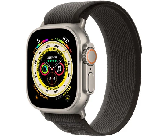 Ремешок Trail Loop для Apple watch 42mm/44mm/45mm/49mm (m/l) Black / Grey