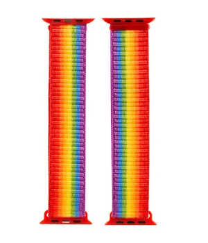 Ремешок Nylon для Apple watch 38mm/40mm Разноцветный / Rainbow Ремешок Nylon для Apple watch 38mm/40mm Разноцветный / Rainbow