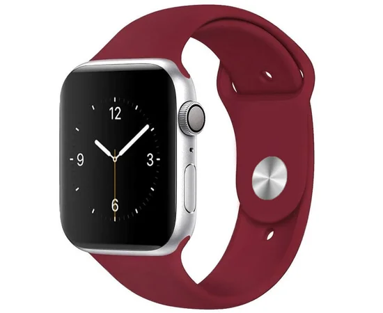 Силиконовый ремешок для Apple watch 38mm / 40mm Бордовый / Maroon