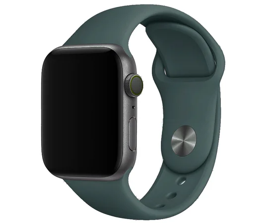Силиконовый ремешок для Apple watch 42mm / 44mm Зеленый / Dark green