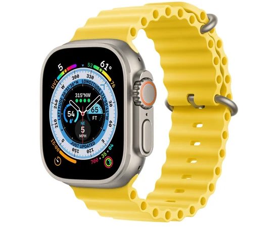 Ремінець Ocean Band для Apple watch 42mm/44mm/45mm/49mm Жовтий / Yellow