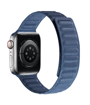 Ремінець FineWoven (AAA) для Apple watch 42mm/44mm/45mm Pacific Blue