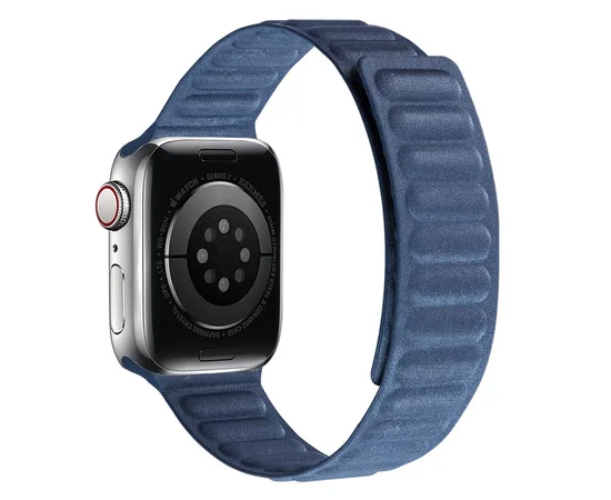 Ремінець FineWoven (AAA) для Apple watch 42mm/44mm/45mm Pacific Blue