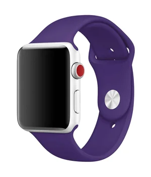Силіконовий ремінець для Apple watch 42mm/44mm/45mm/49mm Фіолетовий / Amethyst