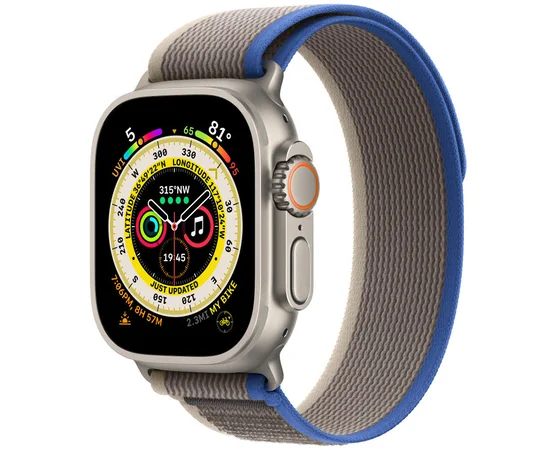 Ремешок Trail Loop для Apple watch 42mm/44mm/45mm/49mm (m/l) Blue / Gray