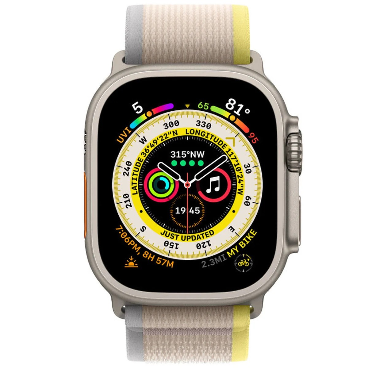 Ремешок Trail Loop для Apple watch 42mm/44mm/45mm/49mm (m/l) Yellow / Beige