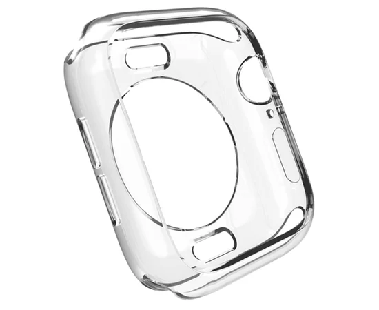 Чехол TPU прозрачный 360 для Apple Watch 44mm Прозрачный