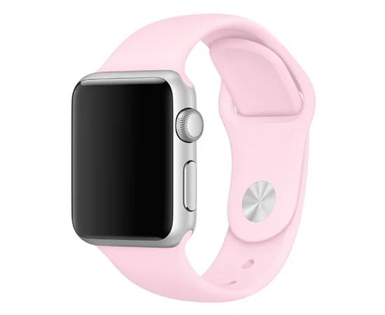 Силиконовый ремешок для Apple watch 42mm / 44mm Розовый / Light pink