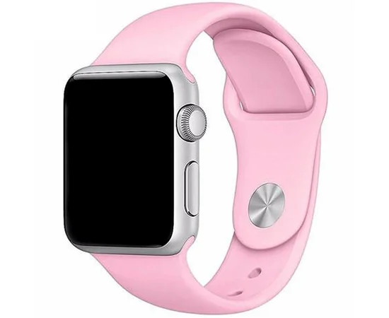 Силиконовый ремешок для Apple watch 38mm / 40mm Розовый / Pink