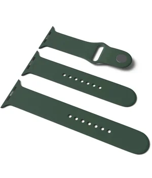 Силіконовий ремінець для Apple Watch Sport Band 42/44 (S/M & M/L) 3pcs Зелений / Army green
