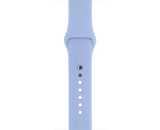 Силиконовый ремешок для Apple watch 42mm / 44mm Голубой / Lilac Blue
