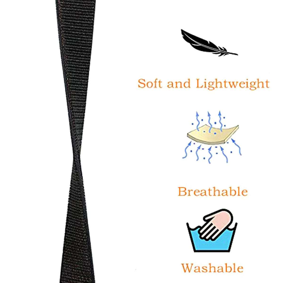 Ремешок Nylon для Apple watch 42mm/44mm Черный / Black