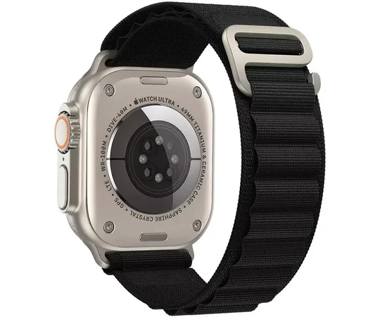 Ремінець Alpine Loop для Apple watch 42mm/44mm/45mm/49mm (m/l) Чорний / Black