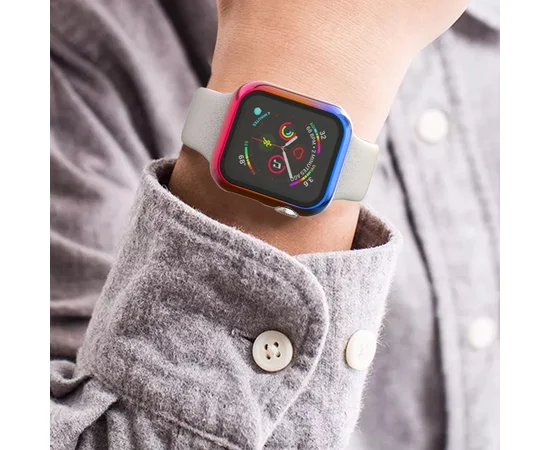 PC+Glass чехол Rainbow для Apple Watch 42mm Rainbow