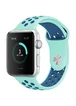 Силиконовый ремешок Sport Nike+ для Apple watch 38mm / 40mm marine green/ blue