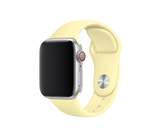 Силиконовый ремешок для Apple watch 42mm / 44mm Желтый / Mellow Yellow