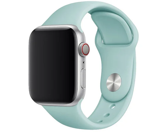 Силиконовый ремешок для Apple watch 42mm / 44mm Бирюзовый / Beryl