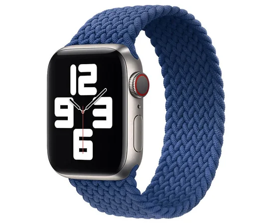 Ремешок Braided Solo Loop для Apple watch 42mm/44mm 155mm Синий