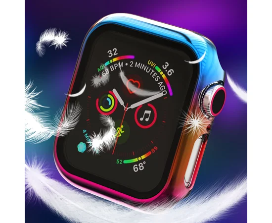 PC+Glass чехол Rainbow для Apple Watch 40mm Rainbow