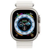 Ремешок Ocean Band для Apple watch 42mm/44mm/45mm/49mm Белый / White