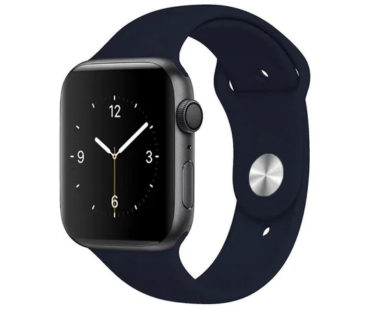 Силиконовый ремешок для Apple watch 38mm / 40mm Темно-синий / Midnight blue