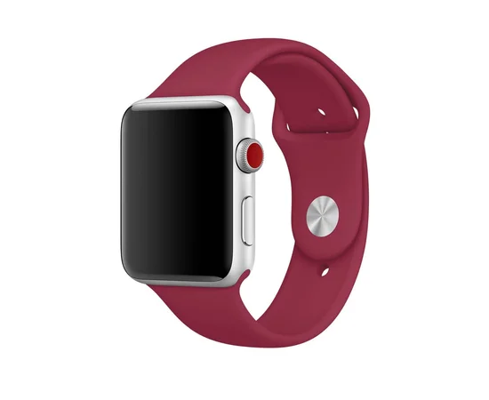 Силиконовый ремешок для Apple watch 42mm / 44mm Красный / Rose Red