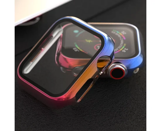 PC+Glass чехол Rainbow для Apple Watch 44mm Rainbow