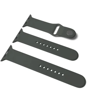 Силіконовий ремінець для Apple Watch Sport Band 42/44 (S / M & M / L) 3pcs Зелений / Olive