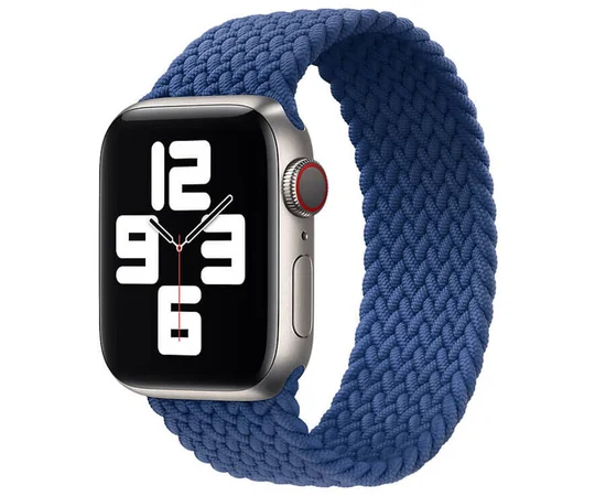 Ремешок Braided Solo Loop (AAA) для Apple watch 42mm/44mm 155mm Синий
