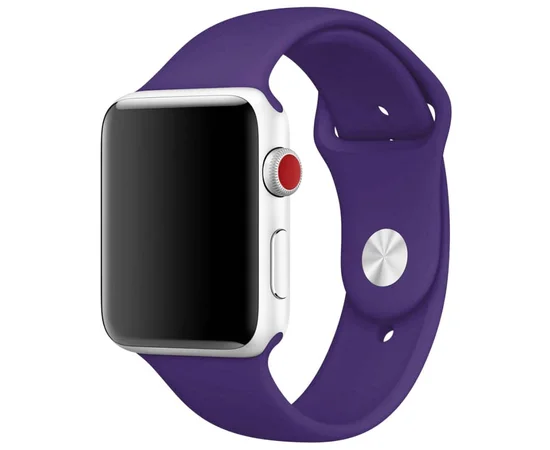 Силіконовий ремінець для Apple Watch Sport Band 42 / 44 / 45 / 49 (S/M & M/L) 3pcs Фіолетовий / Amethyst