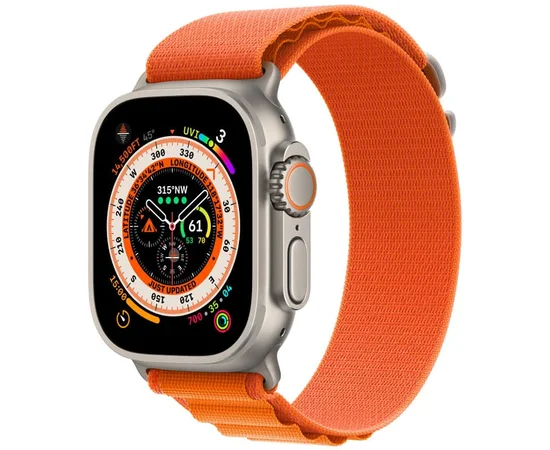 Ремінець Alpine Loop для Apple watch 42mm/44mm/45mm/49mm (m/l) Помаранчевий / Orange