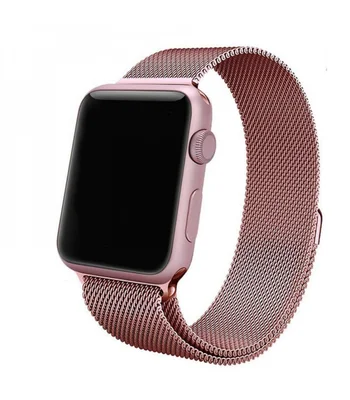 Ремешок Milanese Loop Design для Apple watch 38mm / 40mm rose_gold