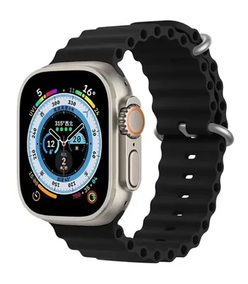 Ремешок Ocean Band для Apple watch 42mm/44mm/45mm/49mm Черный / Black