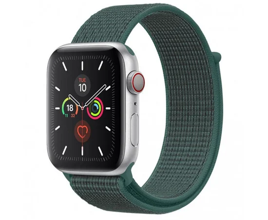 Ремінець Nylon для Apple watch 38mm / 40mm Зелений / Pine green