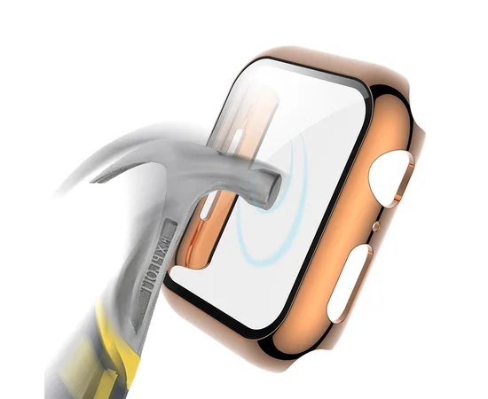 Чехол с защитным стеклом BP ATC для Apple Watch 44mm Bronze gold