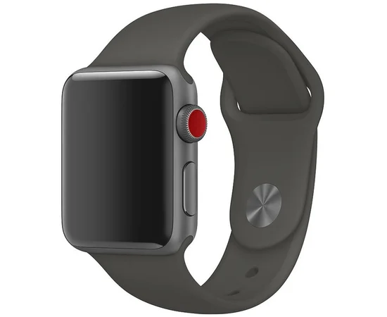 Силиконовый ремешок для Apple watch 42mm / 44mm Серый / Dark Gray