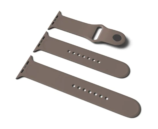 Силиконовый ремешок для Apple Watch Sport Band 42 / 44 (S/M & M/L) 3pcs Коричневый / Cocoa