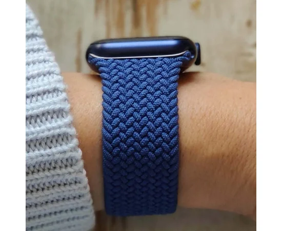 Ремешок Braided Solo Loop для Apple watch 42mm/44mm 155mm Синий