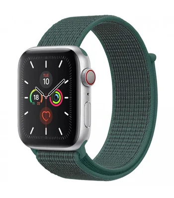 Ремешок Nylon для Apple watch 42mm/44mm Зеленый / Pine green