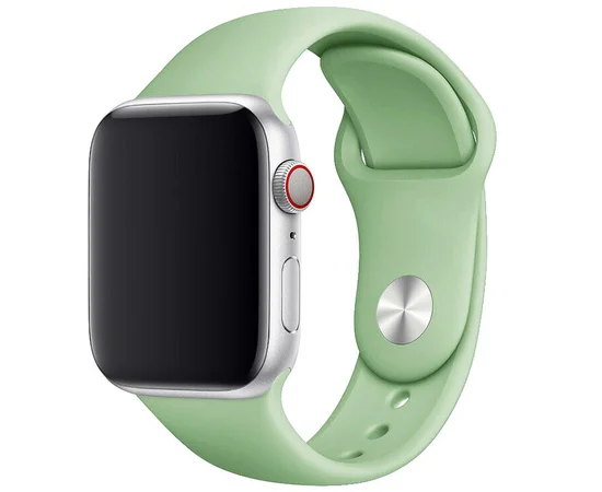 Силиконовый ремешок для Apple watch 42mm / 44mm Мятный / Mint