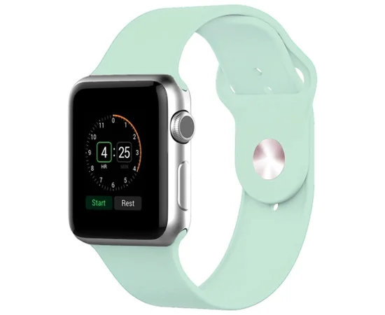 Силиконовый ремешок для Apple watch 38mm / 40mm Бирюзовый / Turquoise