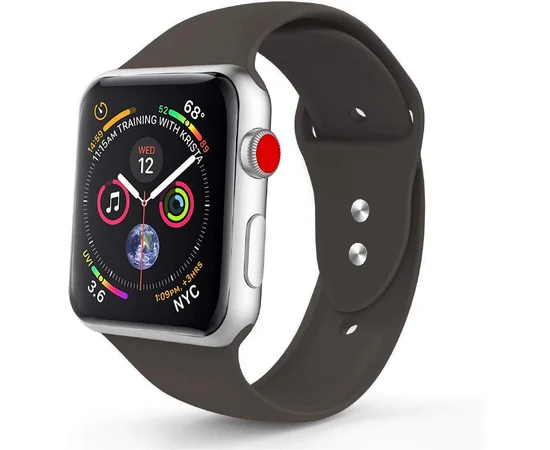 Силиконовый ремешок для Apple watch 38mm / 40mm Черный / Carbon Black