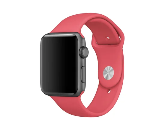 Силиконовый ремешок для Apple watch 42mm / 44mm Красный / Camellia Red